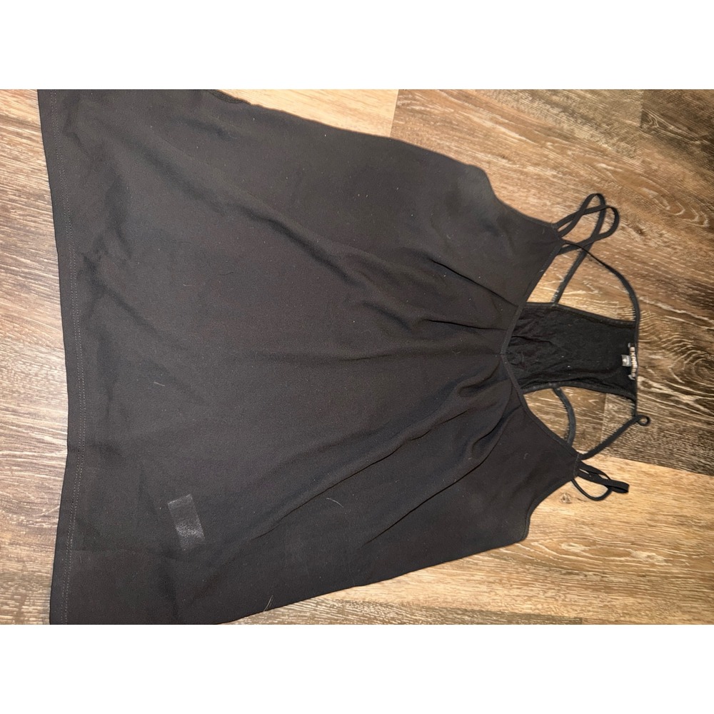 Express Black Racerback Camisole Tank Top Double Strap Womens Medium